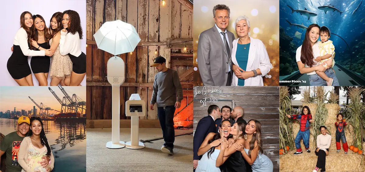 Behind the scenes photo booth experience with guests