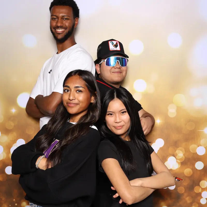 Zolar Studio Photo Booth Backdrop - Gold Glow